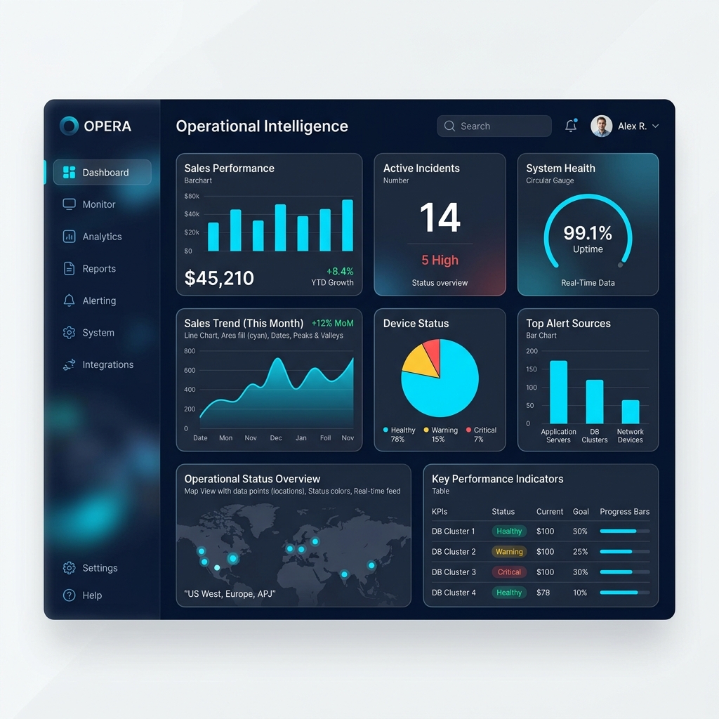 Dashboard Negocio Live Mockup